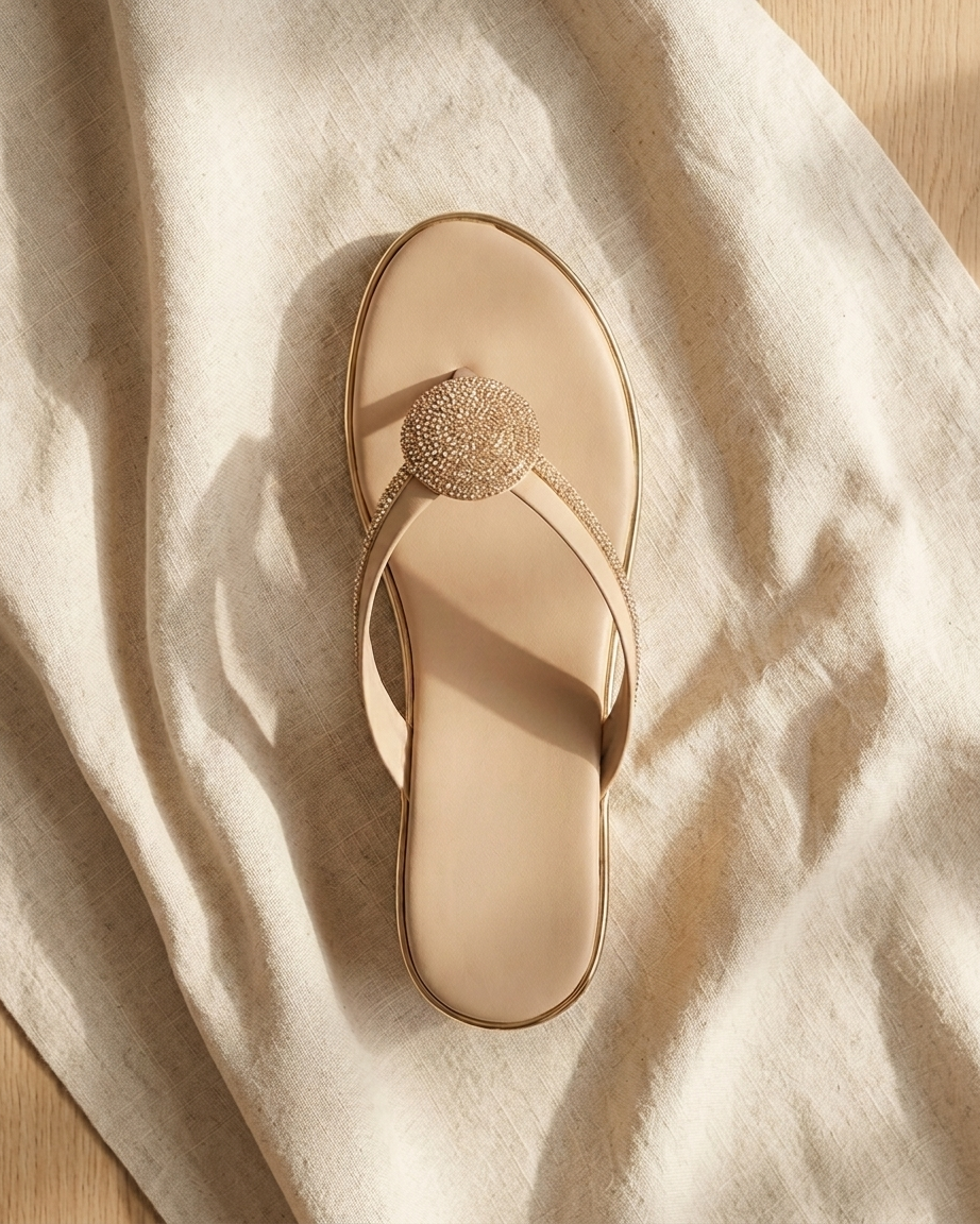 Manpasand Women's Fancy Slippers | Glittery Synthetic Leather | Pink | 115-5501