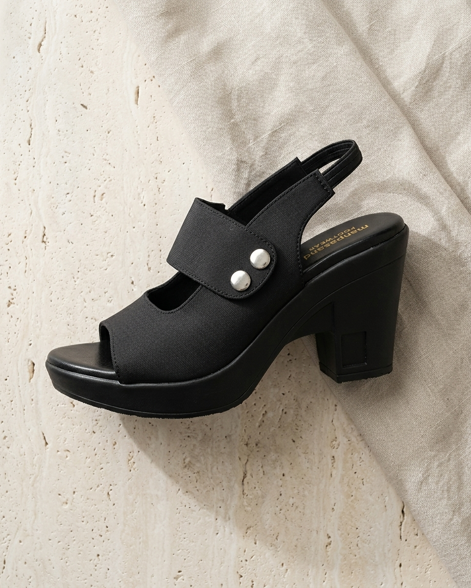 Manpasand Women's Casual Sandal | Synthetic Leather | Black | MP367
