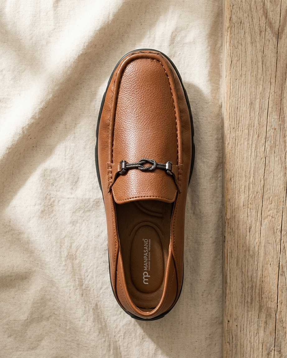 Manpasand Men's Casual Loafer | Synthetic Leather | Tan | NORWAY02