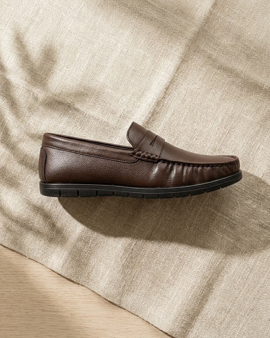 Manpasand Men's Casual Loafer | Synthetic Leather | Brown | ACTIVE