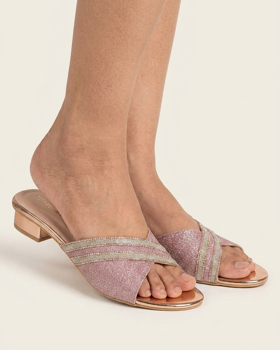 Manpasand Women's Fancy Slippers | Gold | Festive Wear | MP397
