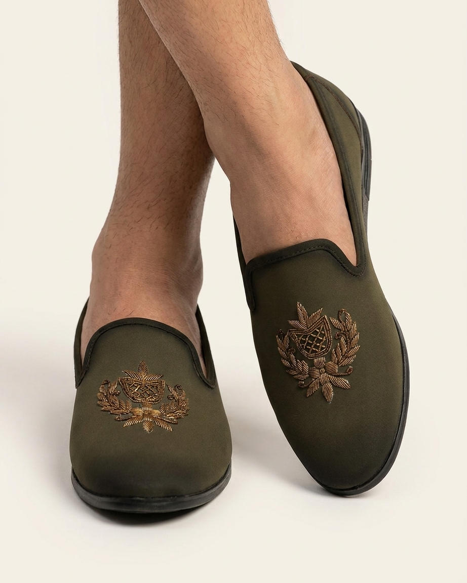 Manpasand Men's Casual Loafer | Synthetic Leather | Mehndi | ALFA01