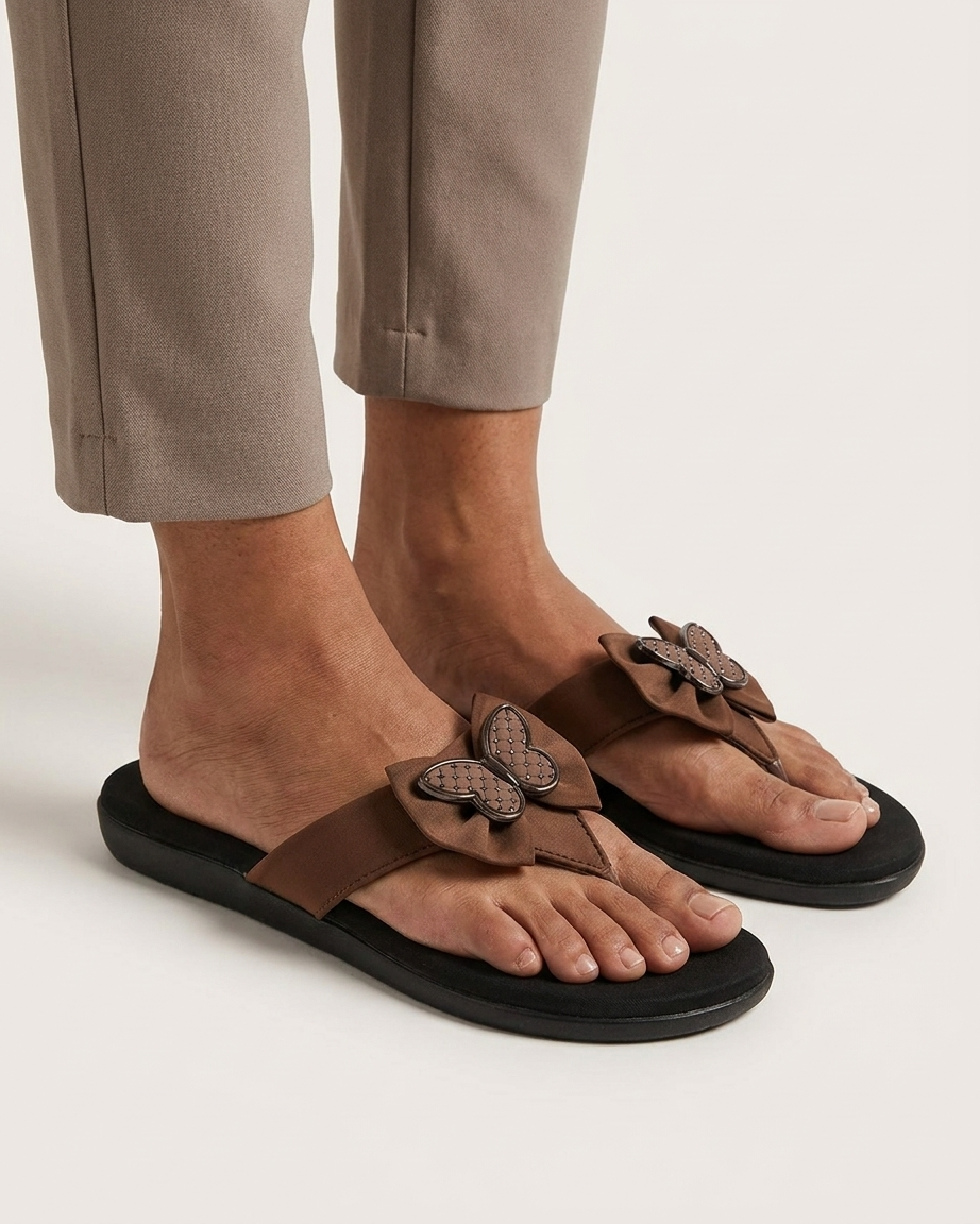 Manpasand Women's Casual Slippers | Synthetic Leather | Brown | MP141