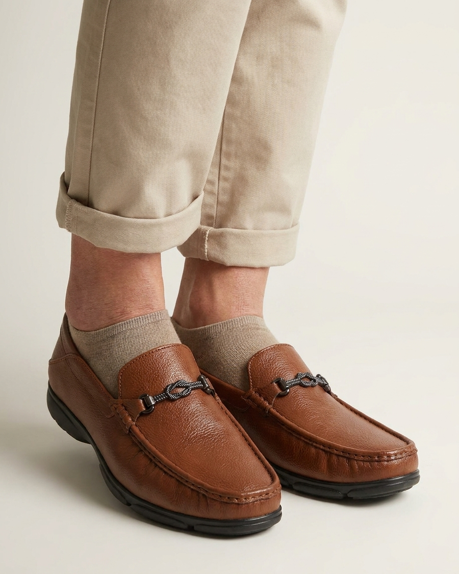 Manpasand Men's Casual Loafer | Synthetic Leather | Tan | NORWAY02