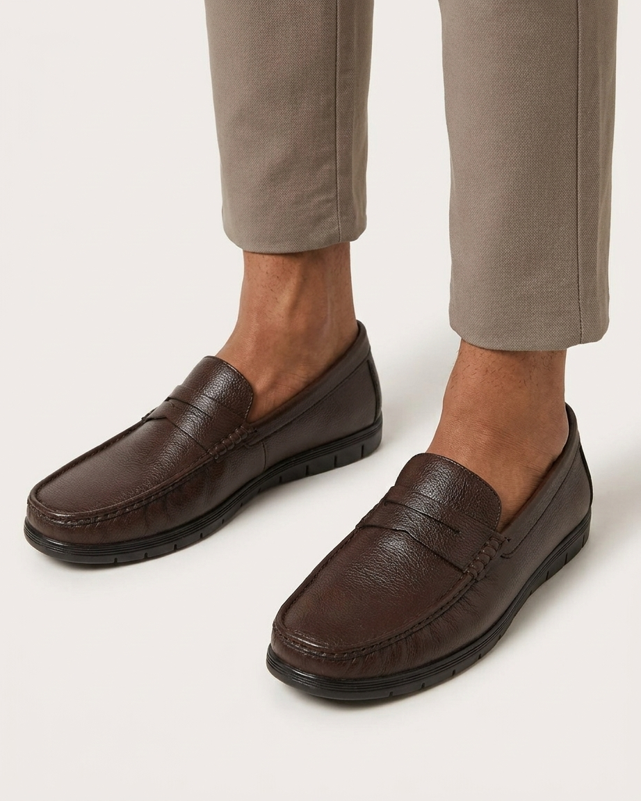 Manpasand Men's Casual Loafer | Synthetic Leather | Brown | ACTIVE