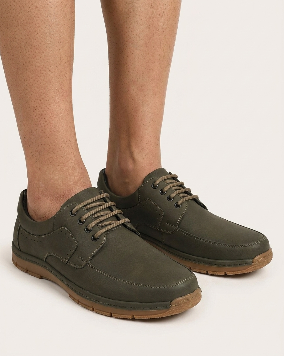 Manpasand Men's Casual Loafer | Synthetic Leather | Brown & Olive | MP-1704