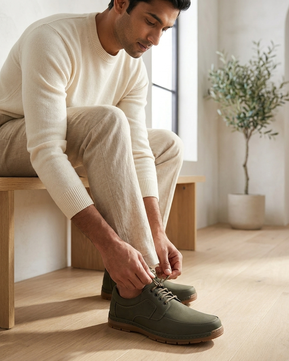 Manpasand Men's Casual Loafer | Synthetic Leather | Brown & Olive | MP-1704