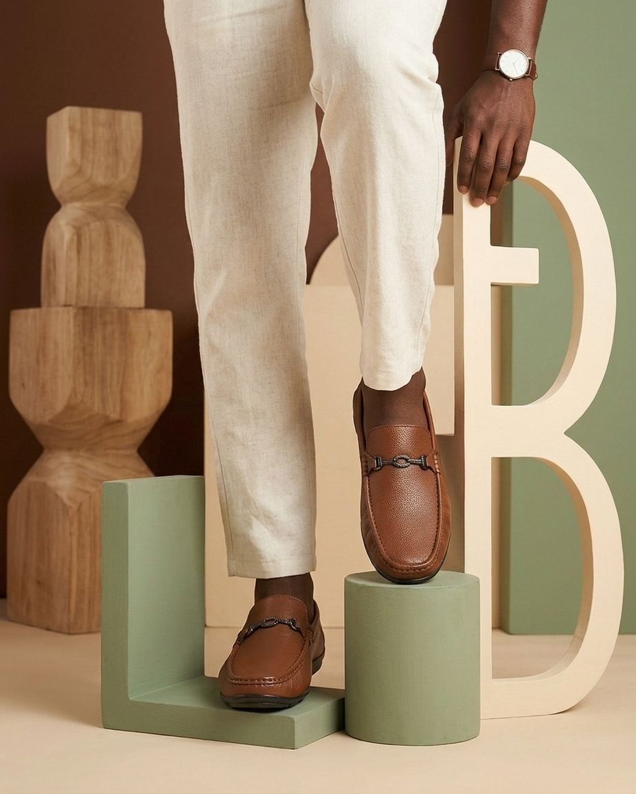 Manpasand Men's Casual Loafer | Synthetic Leather | Tan | NORWAY02