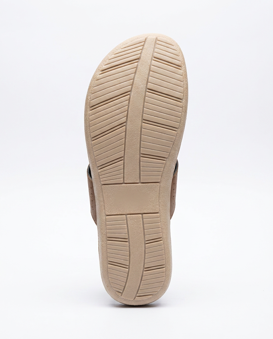 Manpasand Women's Casual Slippers | Synthetic Leather | Brown | 373-703