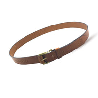 Polo TAN LEATHER Men's Belt BT04