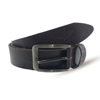 Polo DARK  BROWN LEATHER Men's Belt BT08