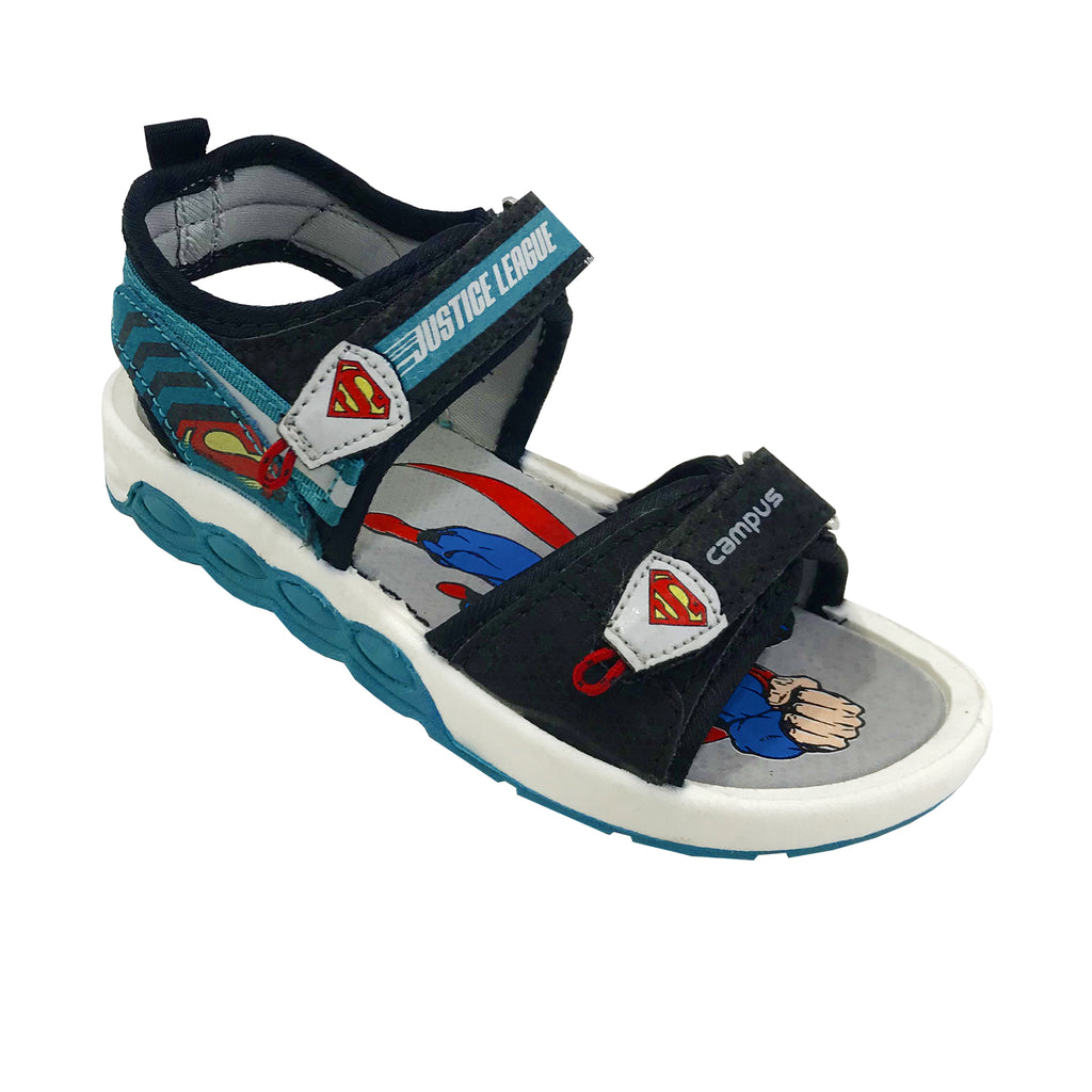 Buy Campus Kids SL-01 TBLU-GRN Outdoor Sandals -1 UK/India at Amazon.in