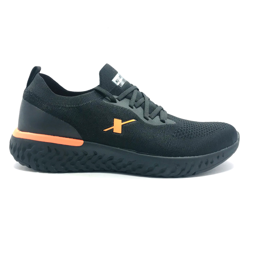 Sparx men black running on sale shoes