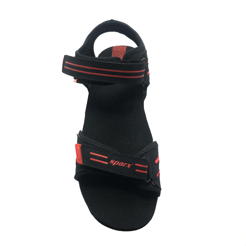 Sparx BLACK RED Sandals SS106 Shopmanpasand