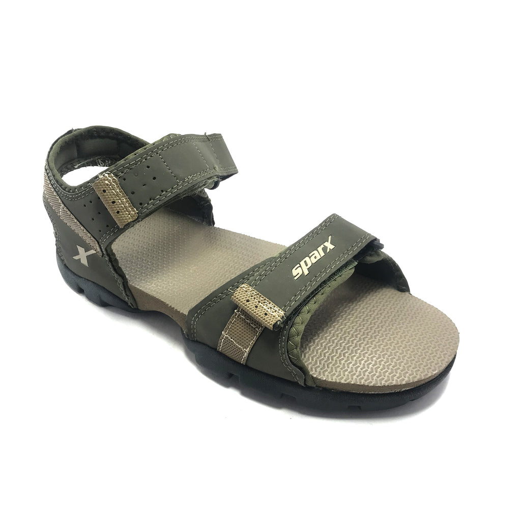 Buy Sparx Sparx Men Olive Green & Yellow Floater Sandals at Redfynd