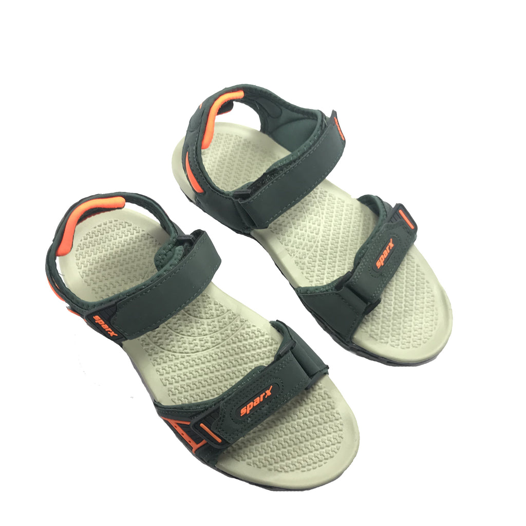 Buy Black & Green Sandals for Men by SPARX Online | Ajio.com